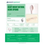 Greenprint Wrapped Heavy Weight Natural Agave Spoon - 500/Case Greenprint Wrapped Heavy Weight Natural Agave Spoon - 500/Case