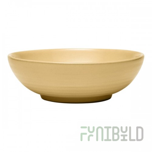 Libbey Canyonlands 30 oz. Tan Terracotta Salad Bowl - Sample