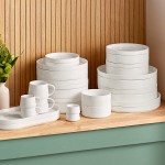 Acopa Lore 3 oz. Bright White Stackable Porcelain Espresso Cup - Sample
