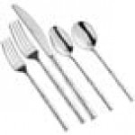 Acopa Heika 18/10 Stainless Steel Extra Heavy Weight Flatware 5 Piece Set - Sample