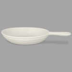 RAK Porcelain Chef's Fusion 5 oz. Ember Red Porcelain Frying Pan - 12/Case