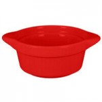 RAK Porcelain Chef's Fusion 5 oz. Ember Red Porcelain Frying Pan - 12/Case