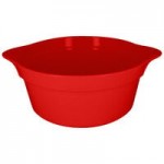 RAK Porcelain Chef's Fusion 5 oz. Ember Red Porcelain Frying Pan - 12/Case