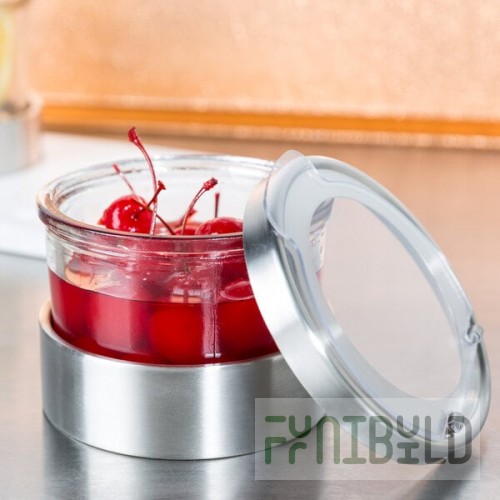 Cal-Mil 1851-4HL Mixology 16 oz. Luxe Jar with Hinged Lid