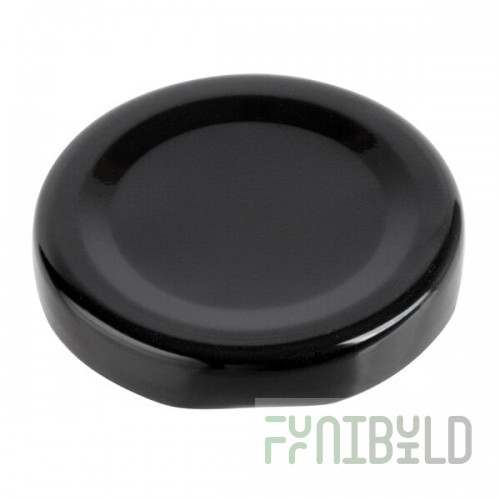 Acopa Black Milk Bottle Lid - 12/Case