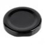 Acopa Black Milk Bottle Lid - 12/Case