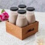 Acopa Black Milk Bottle Lid - 12/Case