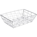 American Metalcraft BZZ59C Chrome Zorro Rectangular Basket - 9