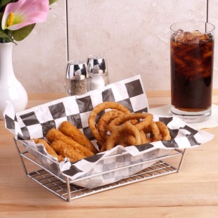 American Metalcraft RMB59C Chrome Rectangular Small Grid Basket - 9 American Metalcraft RMB59C Chrome Rectangular Small Grid Basket - 9