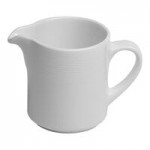Ariane Orba 5 oz. White Embossed Porcelain Butter Ramekin - 12/Case