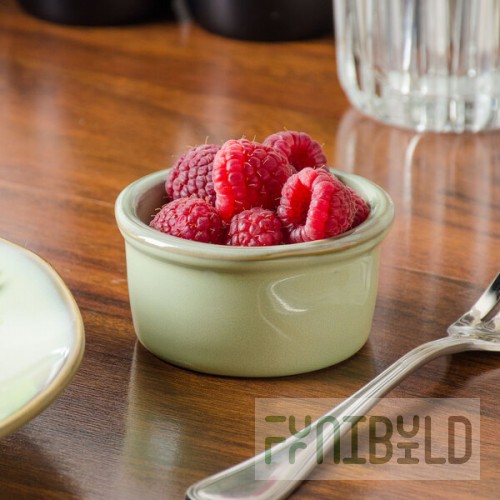 Tuxton GAS-752 TuxTrendz Artisan Sagebrush 2.5 oz. China Ramekin - 24/Case