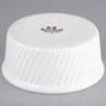 Tuxton BWX-1604 13.5 oz. White China Souffle / Ramekin with Swirl Sides - 12/Case