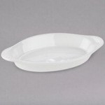 Tuxton BWX-1604 13.5 oz. White China Souffle / Ramekin with Swirl Sides - 12/Case