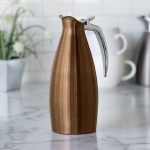 Service Ideas Altus 33.8 oz. Rose Gold Stainless Steel Insulated Coffee Carafe / Server ALTU10BSRG