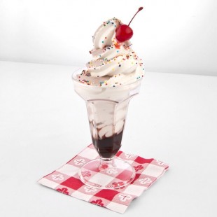GET ICM-24-CL 5 oz. Clear Plastic Ice Cream Cup - 24/Case
