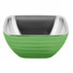 Vollrath 4763435 Double Wall Square Beehive 3.2 Qt. Serving Bowl - Green Apple
