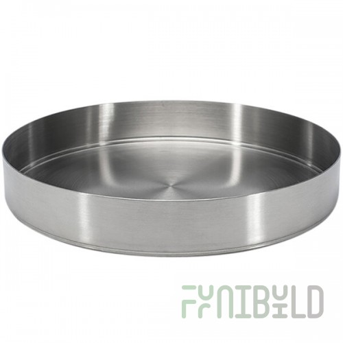 Front of the House Soho 48 oz. Brushed Stainless Steel Round Bowl - 12/Case