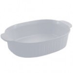 Bon Chef 5055 4 Qt. Calypso Green Sandstone Finish Cast Aluminum Oval Casserole Dish
