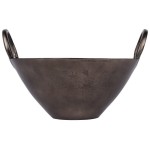 10 Strawberry Street LODO-14HNDBWL-BLK Lodo 96 oz. Raw Black Handled Metal Bowl - 2/Case 10 Strawberry Street LODO-14HNDBWL-BLK Lodo 96 oz. Raw Black Handled Metal Bowl - 2/Case