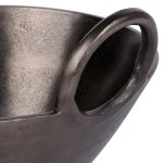 10 Strawberry Street LODO-14HNDBWL-BLK Lodo 96 oz. Raw Black Handled Metal Bowl - 2/Case 10 Strawberry Street LODO-14HNDBWL-BLK Lodo 96 oz. Raw Black Handled Metal Bowl - 2/Case