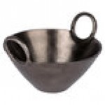 10 Strawberry Street LODO-14HNDBWL-BLK Lodo 96 oz. Raw Black Handled Metal Bowl - 2/Case 10 Strawberry Street LODO-14HNDBWL-BLK Lodo 96 oz. Raw Black Handled Metal Bowl - 2/Case