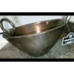 10 Strawberry Street LODO-14HNDBWL-BLK Lodo 96 oz. Raw Black Handled Metal Bowl - 2/Case 10 Strawberry Street LODO-14HNDBWL-BLK Lodo 96 oz. Raw Black Handled Metal Bowl - 2/Case