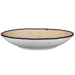 International Tableware Rotana 40 oz. Wheat Porcelain Pasta Bowl - 12/Case