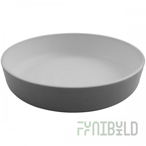 GET Roca Matte 42 oz. Gray Melamine Low Street Bowl - 12/Case