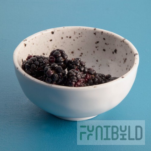 Elite Global Solutions D4238R-CC Macchiato 14 oz. Chocolate Chip Round Melamine Bowl - 6/Case