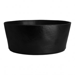 Creations Cali from Steelite International 3.5 Qt. Black Melamine Round Bowl - 6/Case Creations Cali from Steelite International 3.5 Qt. Black Melamine Round Bowl - 6/Case