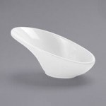 American Metalcraft 3 oz. White Mini Melamine Bowl with Handles - 20/Case