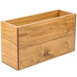 Cal-Mil 166-11-99 Madera Rustic Pine Rectangle Plate Riser - 20 1/2