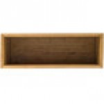 Cal-Mil 166-11-99 Madera Rustic Pine Rectangle Plate Riser - 20 1/2