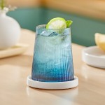 Acopa Lore 12 oz. Blue Stemless Wine Glass - 12/Case Acopa Lore 12 oz. Blue Stemless Wine Glass - 12/Case