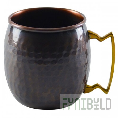 10 Strawberry Street COP-MUGANT 16 oz. Hammered Antique Copper Moscow Mule Mug