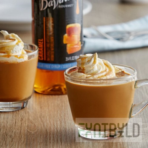 DaVinci Gourmet Sugar-Free Caramel Flavoring Syrup 750 mL - 4/Case