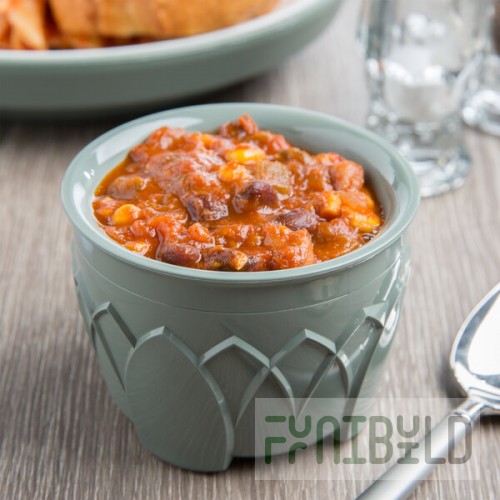Dinex DX520084 Fenwick 5 oz. Sage Insulated Bowl - 48/Case