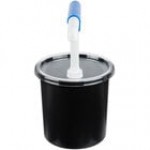 Cambro 1.7 Qt. Black Insulated ColdFest Condiment Dispenser Kit with Maxi Pump and Cover Cambro 1.7 Qt. Black Insulated ColdFest Condiment Dispenser Kit with Maxi Pump and Cover