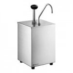 ServSense Single 2 Qt. Stainless Steel Condiment Dispenser - 1 Plastic Pump, 1 oz. Portions ServSense Single 2 Qt. Stainless Steel Condiment Dispenser - 1 Plastic Pump, 1 oz. Portions