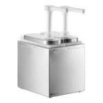 ServSense Single 2 Qt. Stainless Steel Condiment Dispenser - 1 Plastic Pump, 1 oz. Portions ServSense Single 2 Qt. Stainless Steel Condiment Dispenser - 1 Plastic Pump, 1 oz. Portions