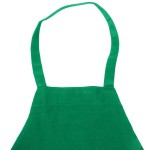 Chef Revival Kelly Green Poly-Cotton Customizable Bib Apron with 1 Pocket - 34