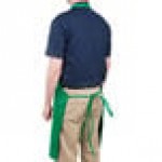 Chef Revival Kelly Green Poly-Cotton Customizable Bib Apron with 1 Pocket - 34