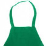 Chef Revival Kelly Green Poly-Cotton Customizable Bib Apron with 1 Pocket - 34