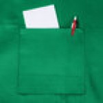 Chef Revival Kelly Green Poly-Cotton Customizable Bib Apron with 1 Pocket - 34