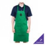 Chef Revival Kelly Green Poly-Cotton Customizable Bib Apron with 1 Pocket - 34