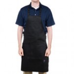 Chef Revival Kelly Green Poly-Cotton Customizable Bib Apron with 1 Pocket - 34