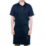 Chef Revival Kelly Green Poly-Cotton Customizable Bib Apron with 1 Pocket - 34