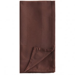 Oxford Chocolate Brown 100% Spun Polyester Satin Band Cloth Napkins, 20 Oxford Chocolate Brown 100% Spun Polyester Satin Band Cloth Napkins, 20