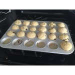 Fat Daddio's MFN-MINI ProSeries 24 Cup 1.1 oz. Anodized Aluminum Mini Muffin / Cupcake Pan - 17