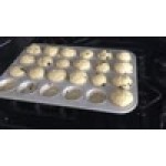 Fat Daddio's MFN-MINI ProSeries 24 Cup 1.1 oz. Anodized Aluminum Mini Muffin / Cupcake Pan - 17